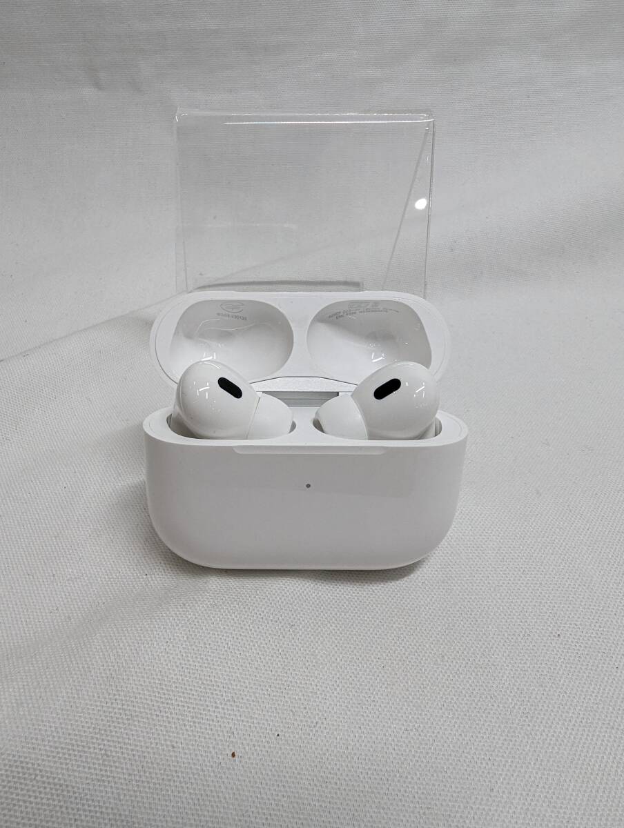 Apple アップル AirPods Pro 第2世代 MTJV3J/A MagSafe充電ケース(USB-C) A3048 エアーポッズプロ イヤホン 保証残 中古美品_画像1