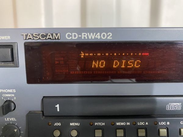 TASCAM タスカム 業務用CDレコーダー CDプレイヤー CD-RW402 CDRWデッキ 音響機器 オーディオ機器