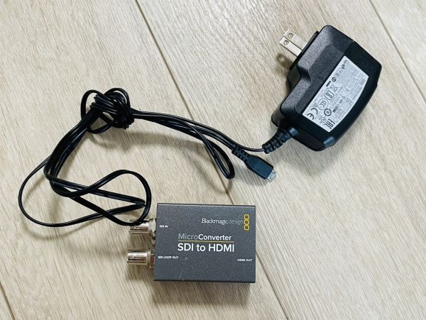 Blackmagicdesign MicroConverter SDI to HDMI 電源コード付 ブラックマジックデザイン マイクロコンバーター 映像 配信 YouTube
