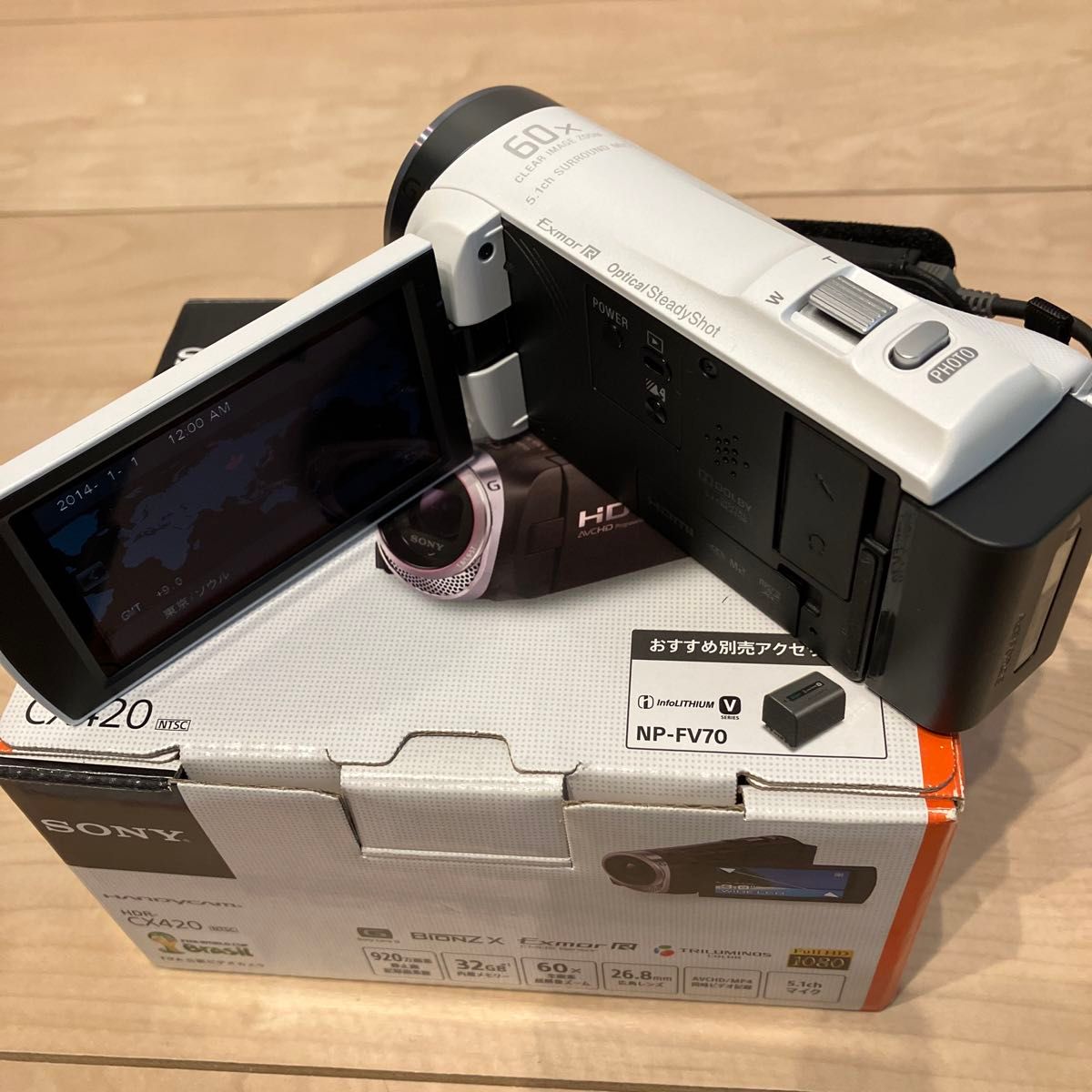 ソニー SONY ハンディカム HDR-CX420 ホワイト ビデオ カメラ ソニー SONY ハンディカム HDR-CX420 ホワイト ビデオ カメラ
