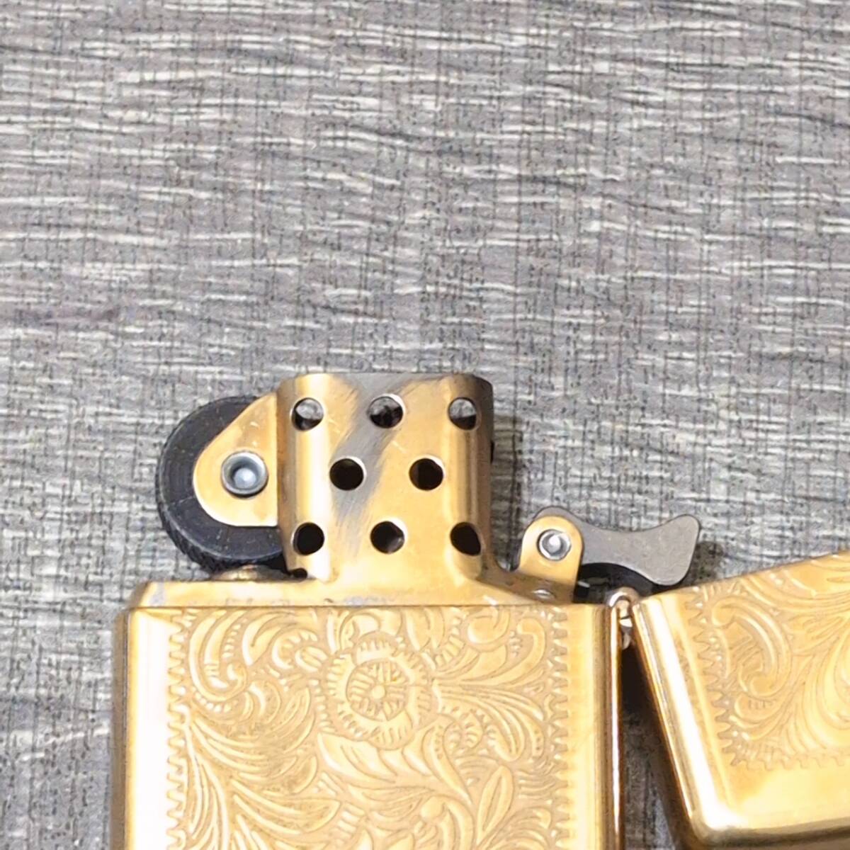 【ジッポ】 Zippo ベネチアン柄 2個セット 両面加工 スリムタイプ スタンダート 1994 2003年製 MADE IN USA ヴィンテージ レア 希少 レトロ_画像9