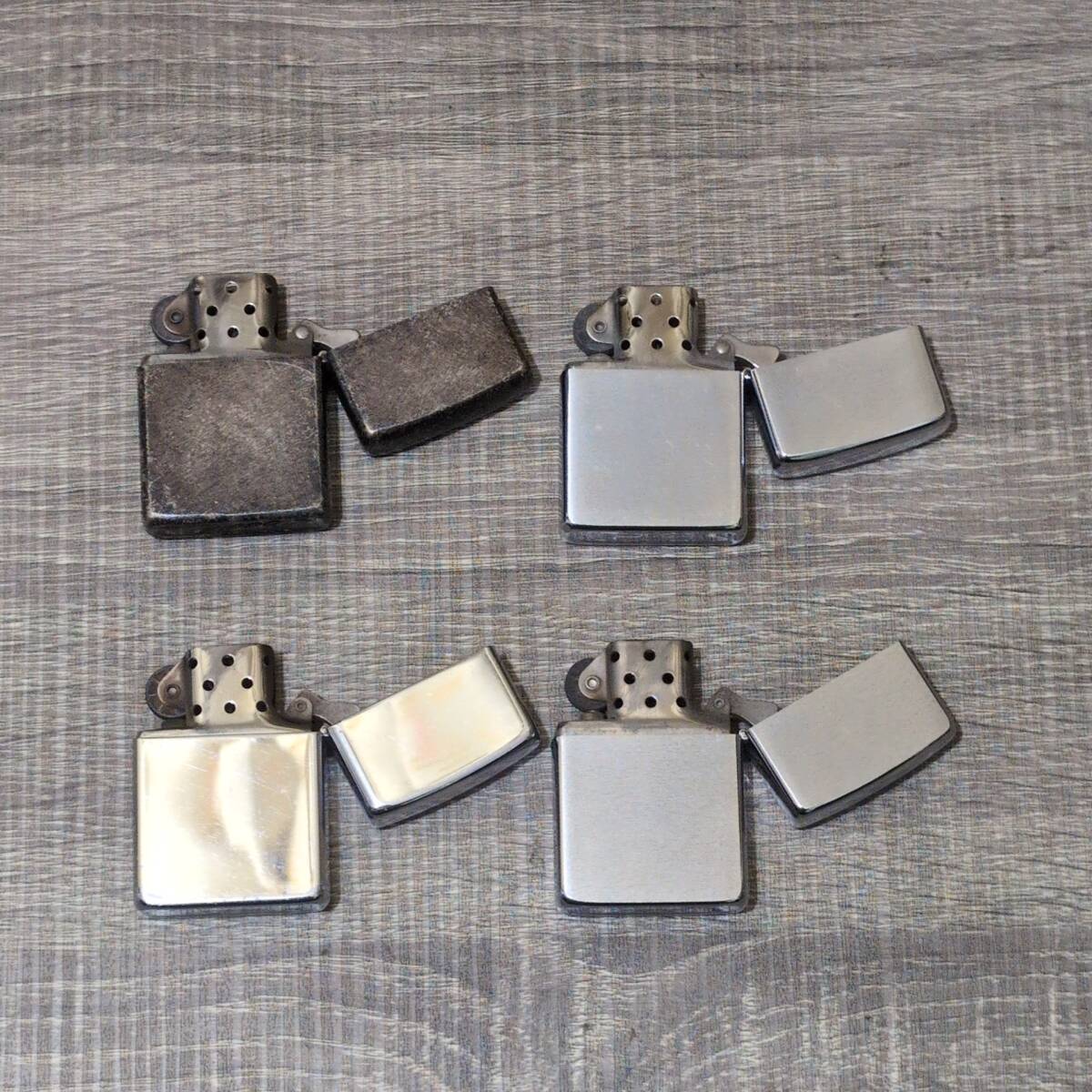 【ジッポ】 Zippo ヴィンテージ 系 4個セット プレーン 1979 1980 1986年製 MADE IN USA レトロ 大人気 レア 希少 ジッポー ライターオイル_画像7