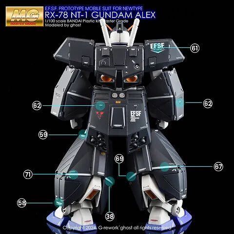 MG 1/100 ガンダムNT-1 Ver.2.0専用水転写式デカール 2枚組　並行輸入品_画像6