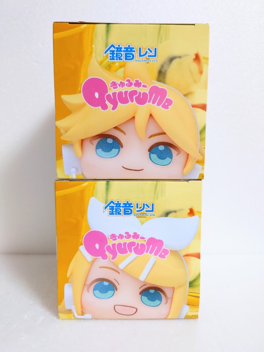 * free shipping anonymity delivery Hatsune Miku series ....- mini figure mirror sound Lynn mirror sound Len all 2 kind set Qyurume figure new goods unopened Sega 