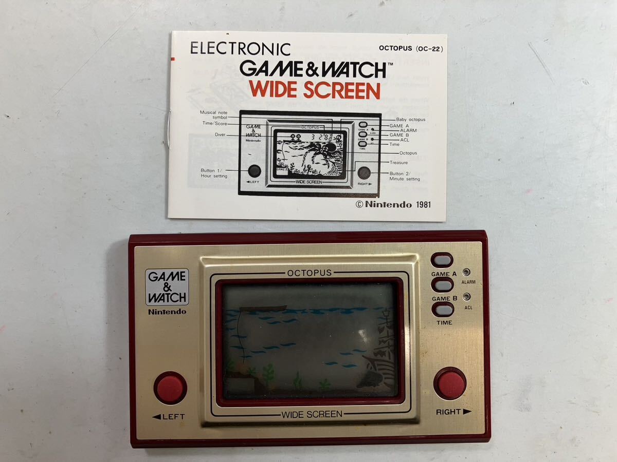 （4-328）Nintendo GAME&WATCH ゲーム&ウォッチ　OCTOPUS 任天堂［宅急便コンパクト］