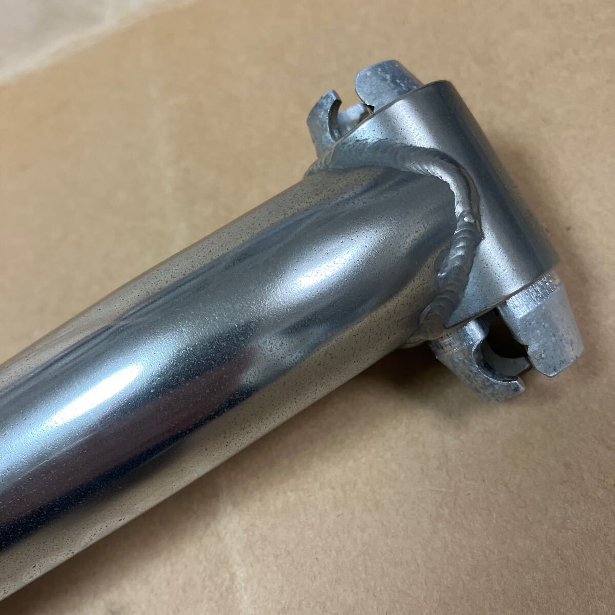 93年製 ヤレ腐食磨き等あり ZOOM Lightweight クロモリ ワンボルト シートポスト 径 31.6mm 全長約368mm OLD MTB bazooka grunge_画像4