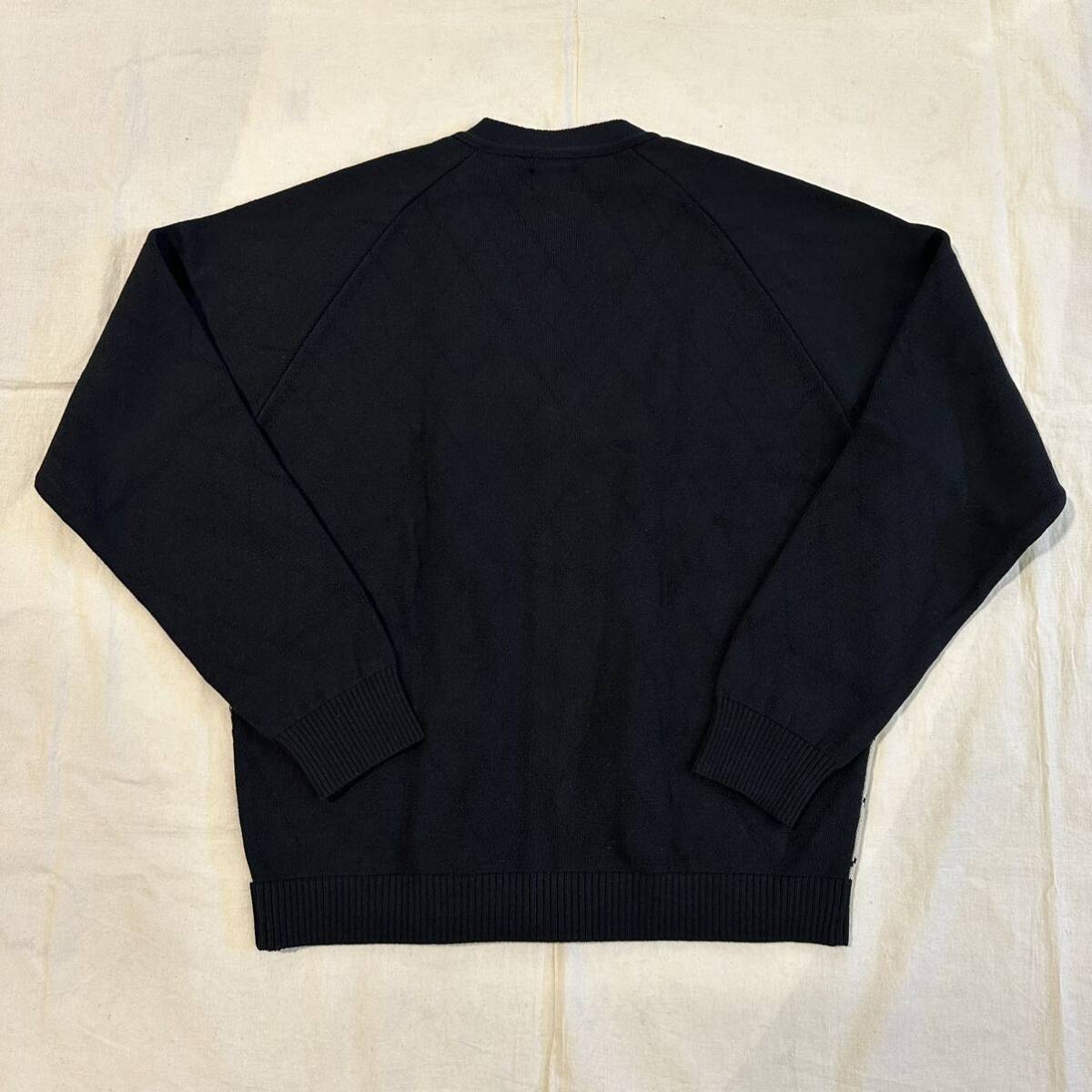 24SS 新品 RATS ラッツ way of life ARGYLE CARDIGAN アーガイル柄カーディガン BLACK L_画像5