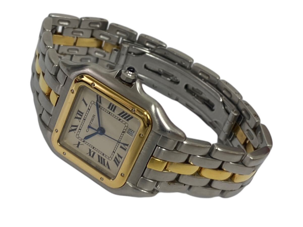 Cartier カルティエ パンテールMMウォッチ 110000R YG×SSコンビ ボーイズ デイト 1ロウ 腕時計 クォーツ コンビウォッチ 稼働品の画像2