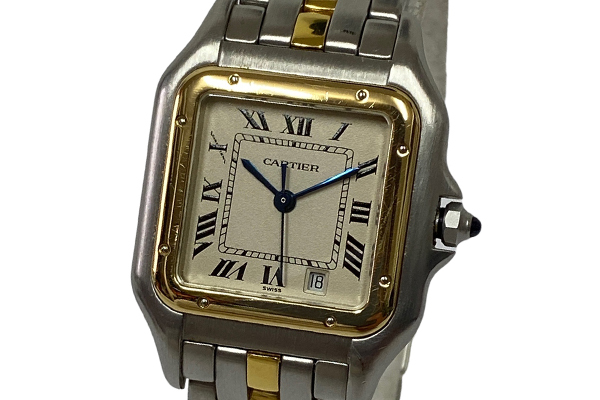 Cartier カルティエ パンテールMMウォッチ 110000R YG×SSコンビ ボーイズ デイト 1ロウ 腕時計 クォーツ コンビウォッチ 稼働品の画像1