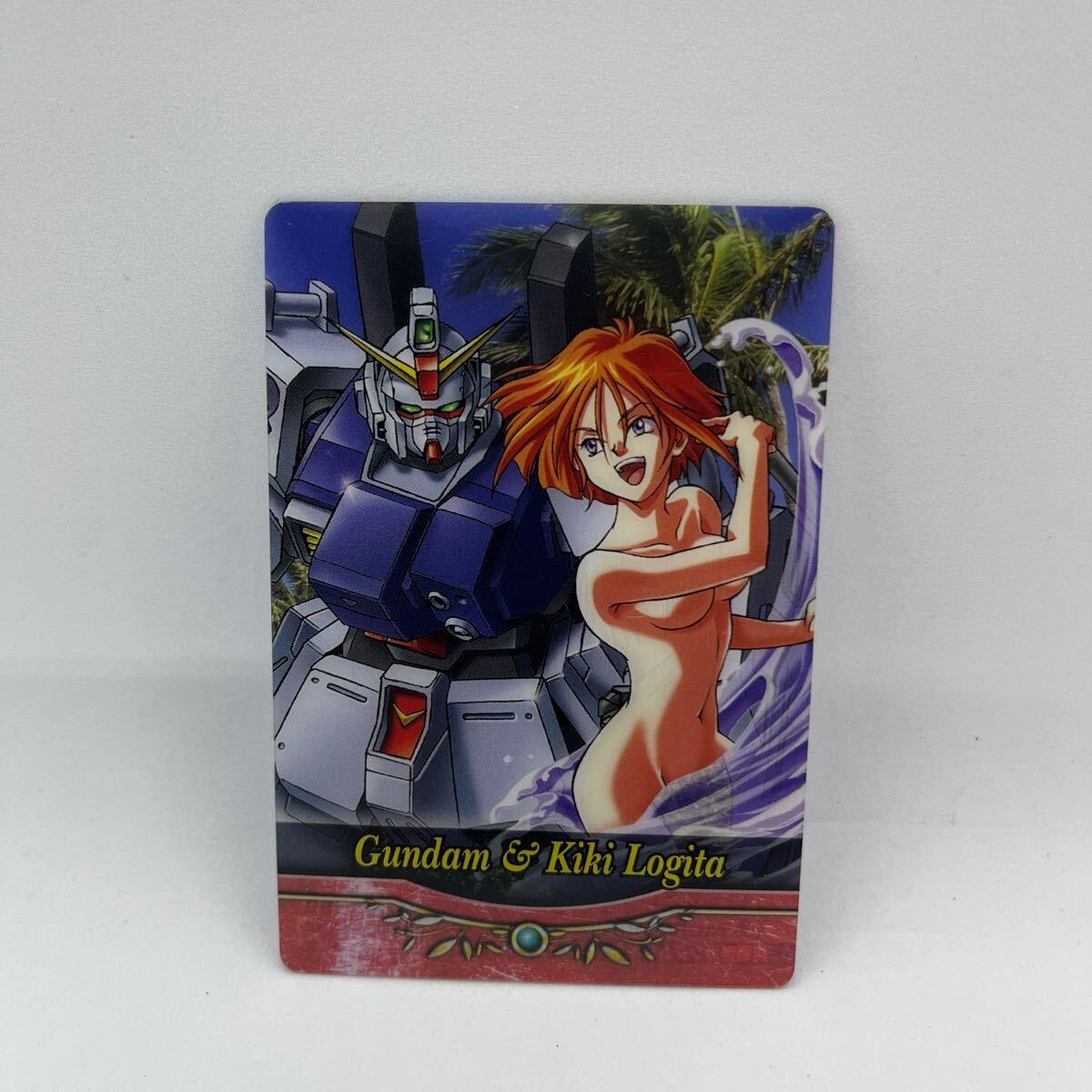 【中古】陸戦型ガンダム ＆ キキ・ロジータ ウエハース カード 森永 送料84 GUNDAM S1-27-558 機動戦士ガンダム ヒロインの画像1