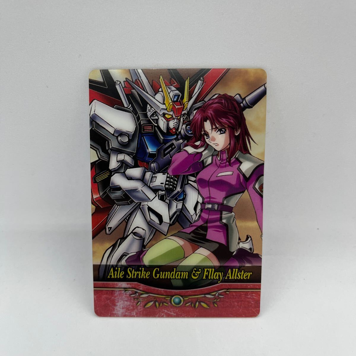 【中古】エールストライクガンダム ＆ フレイ・アルスター ウエハースカード 森永 送料84 GUNDAM S1-25-556 機動戦士ガンダムSEED ヒロインの画像1