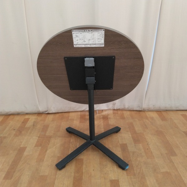 中古 KOKUYO コクヨ 丸テーブル 折り畳みテーブル MTT-VE9MG5 2019年製 カフェテーブル ダイニングテーブル カフェ 北欧 モダン_画像5