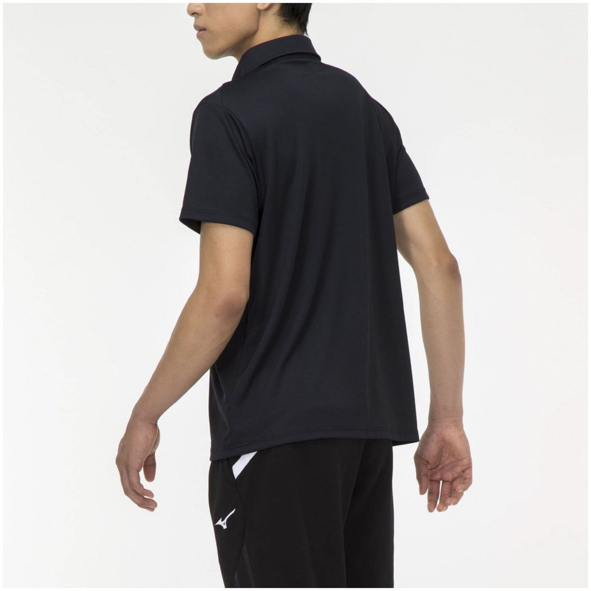 [新品] ミズノ MIZUNO ポロシャツ  ボタンダウン 32MA218009 半袖ポロシャツ 黒 ゴルフ