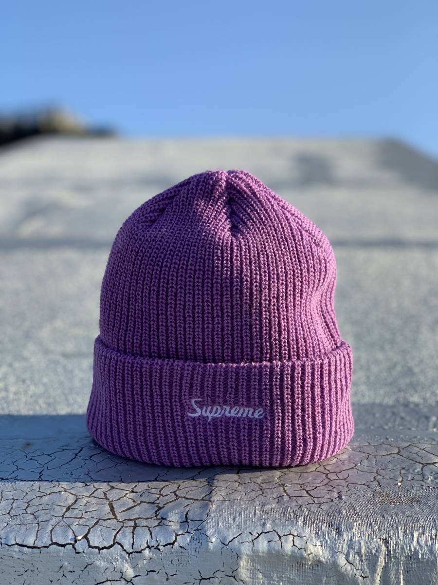 Supreme 16FW Loose Gauge Beanie Purple シュプリーム ニットキャップ