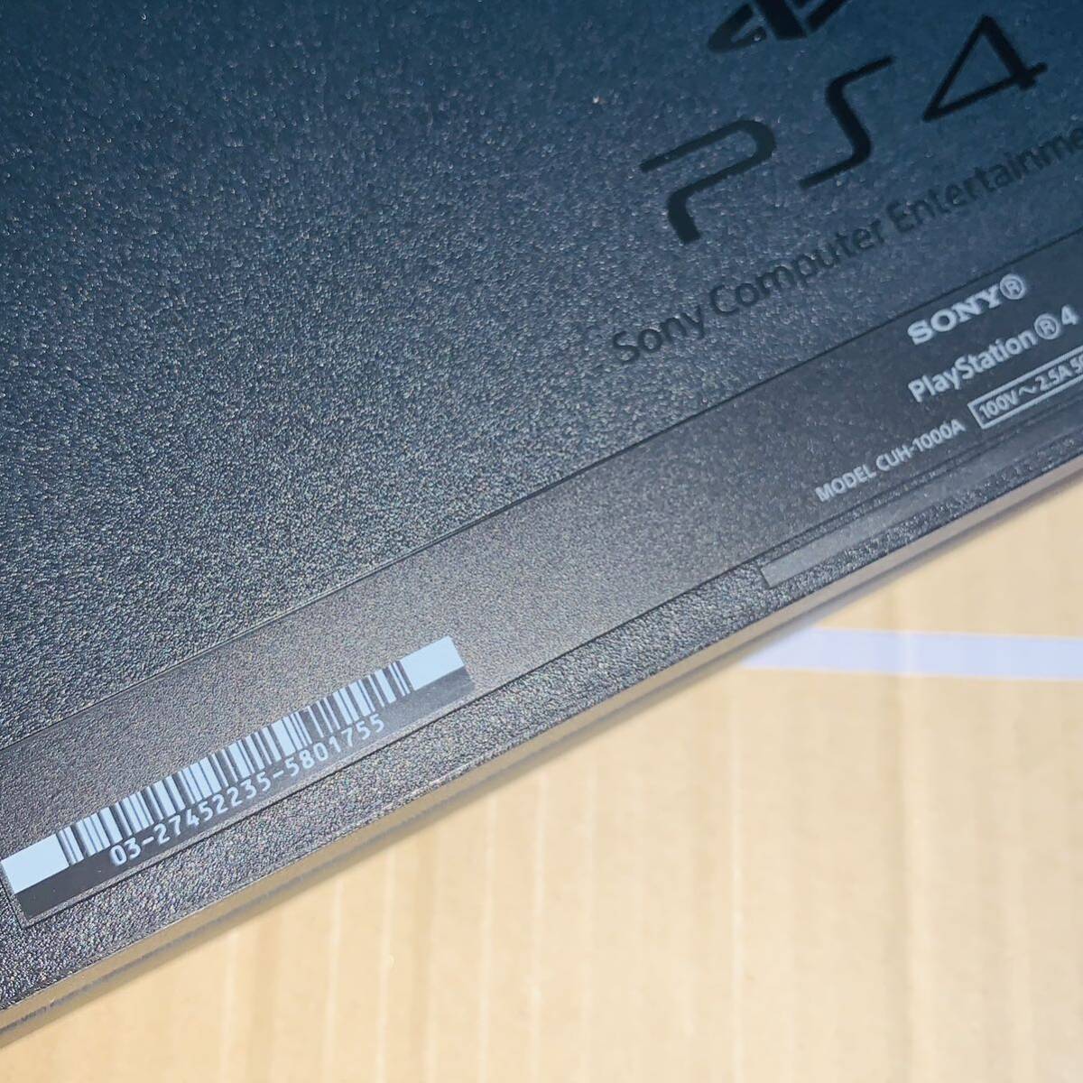 【124】PS4 CUH-1000A ジェットブラック 500GB 封印シール有り_画像4