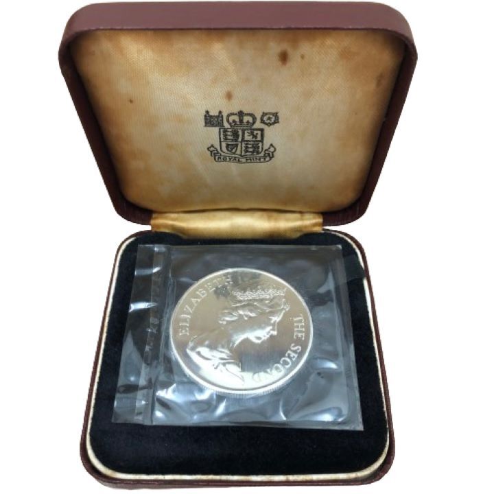 ●【外国銭/外国銀貨】1973年 英国領セントヘレナ島 25ペンス貨幣 記念硬貨★22588_画像1