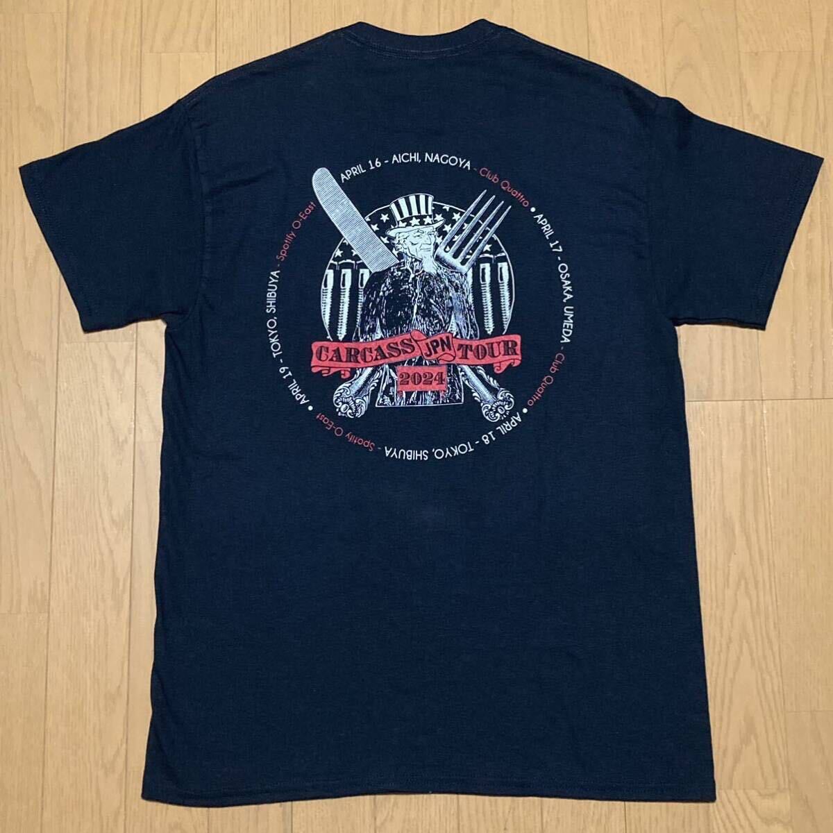 カーカス 2024ツアーTシャツ Mサイズ Carcass JAPAN TOUR の画像3