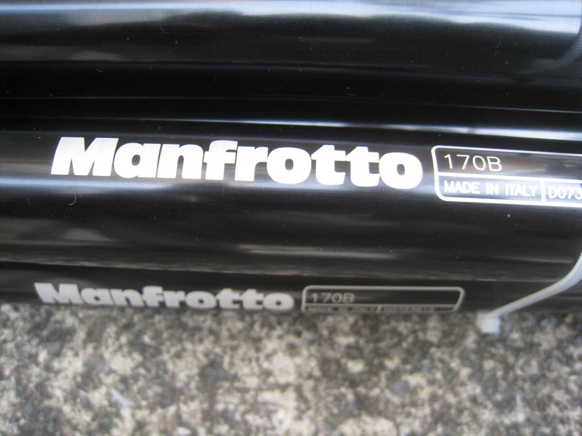 Manfrotto ポール 4本セット 黒 170B マンフロット イタリア製 中古美品の画像3