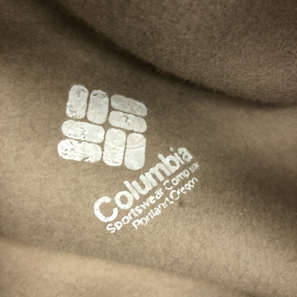 M2102-J-N◆USA製 Columbia コロンビア ウール中折れハット◆ベージュ 毛100% サイズ7 3/8 メンズ レディース 帽子 アウトドアの画像6