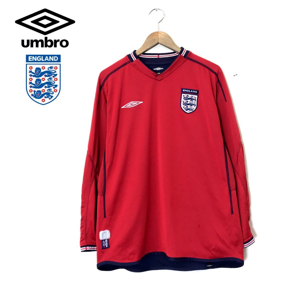 M2082-N◇old◇ UMBRO アンブロ イングランド代表 長袖Tシャツ M2082-N◇old◇ UMBRO アンブロ イングランド代表 長袖Tシャツ