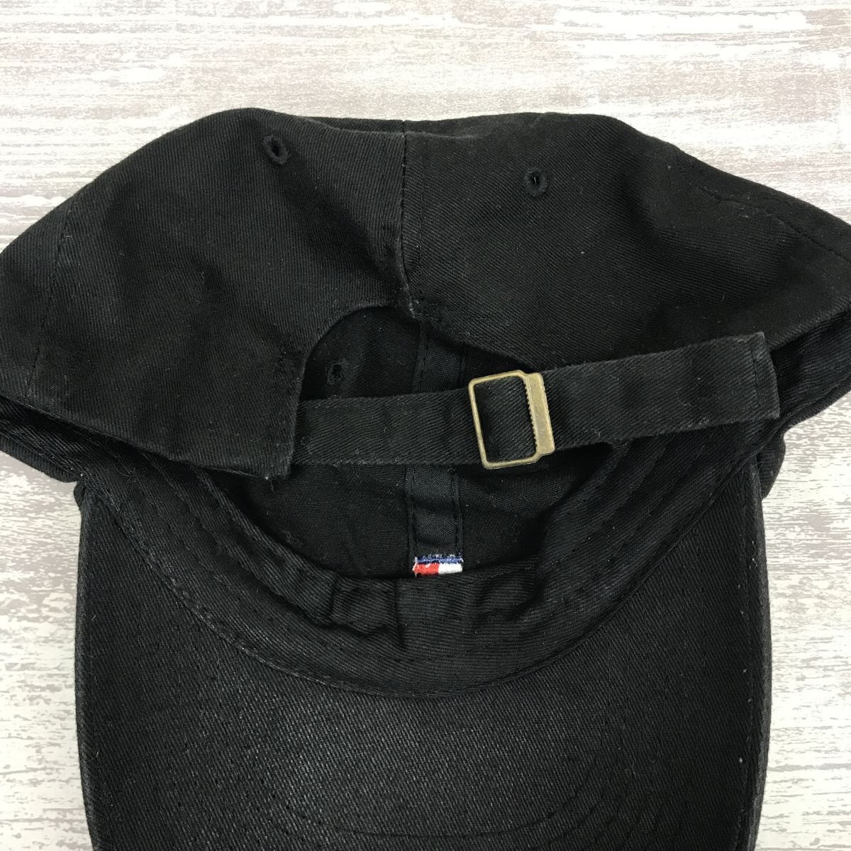 M2071-W-N◆TOMMY HILFIGER トミーヒルフィガー 帽子 キャップ アジャスター 調節可能 シンプル ユニセックス◆ブラック コットン_画像9