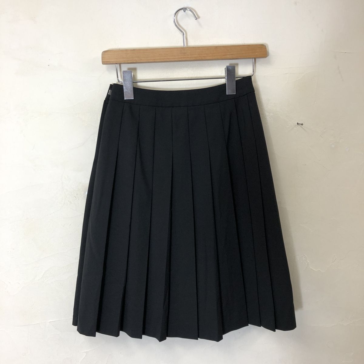 A576-T◆M-PREMIER エムプルミエ セットアップ ブレザー ジャケット 2B フレアスカート ステッチ 無地◆size34 ブラック レディース_画像8