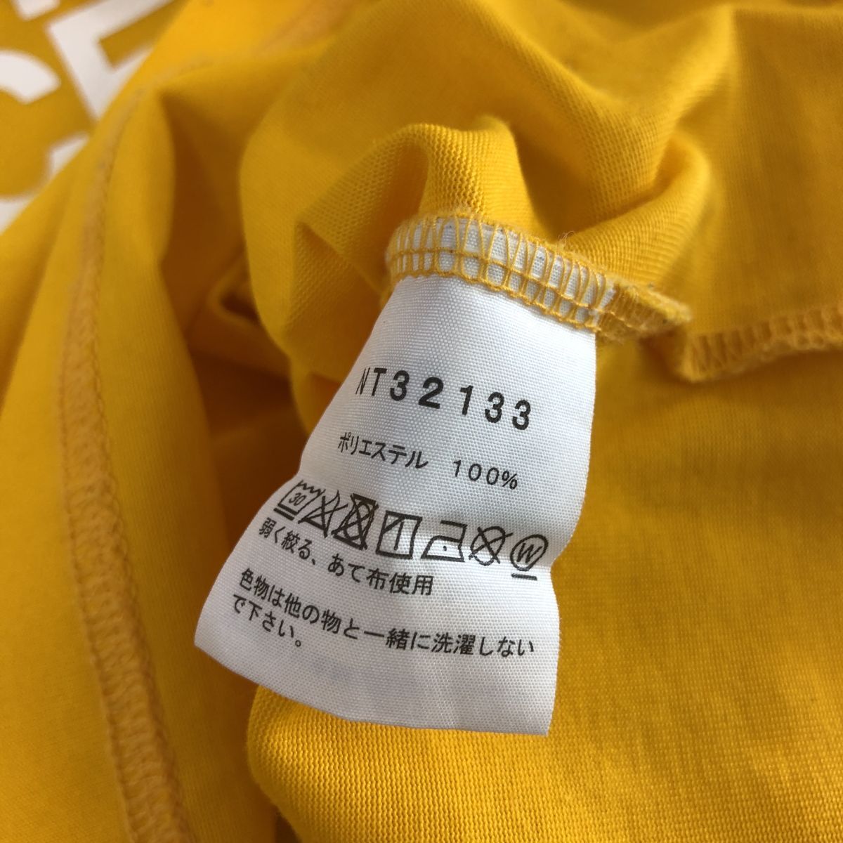 A209-F-N◆ THE NORTH FACE ザノースフェイス 半袖Tシャツ カットソー ショートスリーブカラードームティー◆ M ポリ イエロー 古着 春夏の画像8