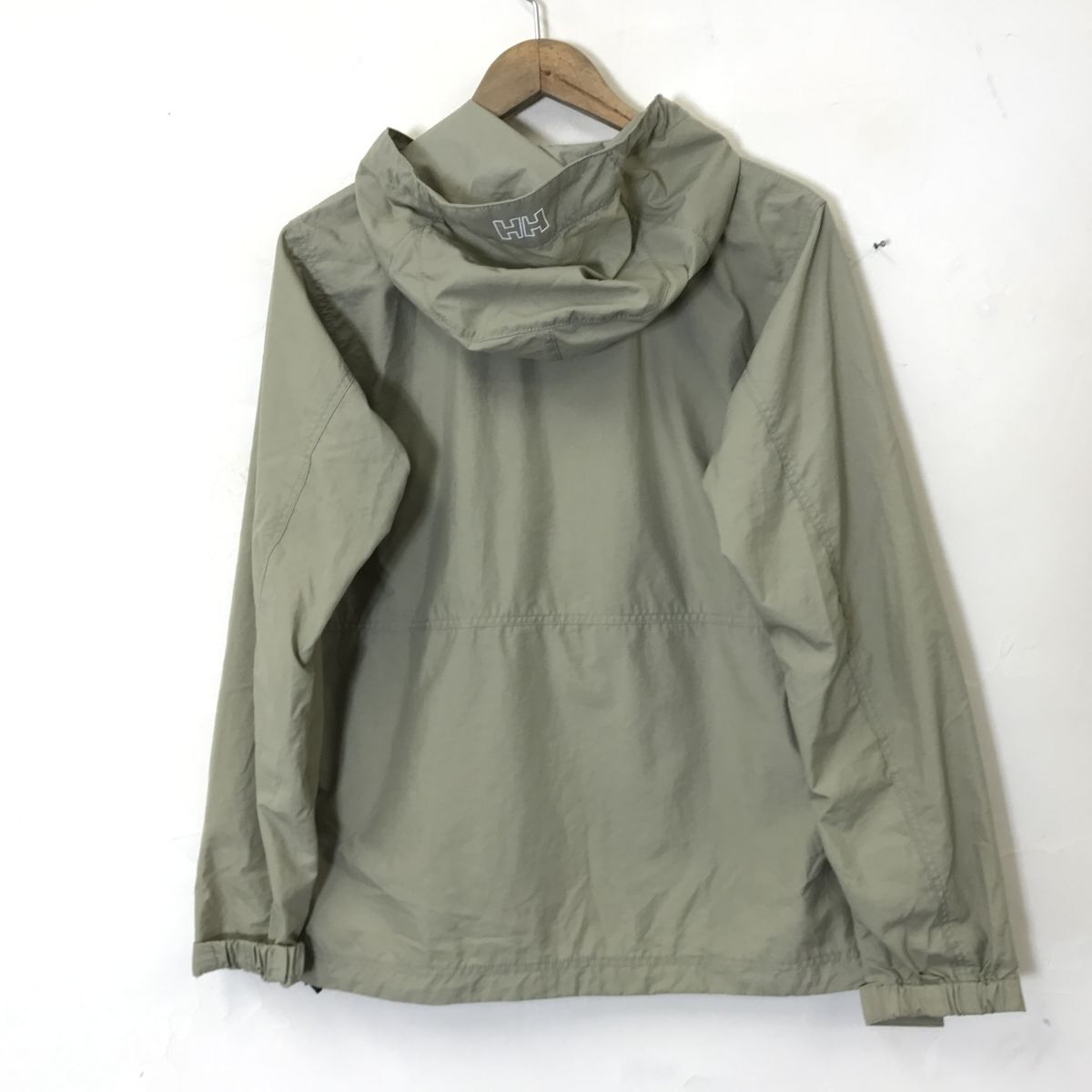 A1725-N◆良品◆ HELLY HANSEN ヘリーハンセン Bergen Jacket ウインドブレーカー レディース ◆sizeWL ベージュ ナイロン100_画像6