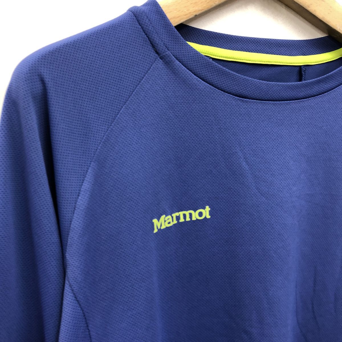 A1746-J*Marmot Marmot long sleeve T shirt * size M sport wear men's Descente tops pull over cut and sewn polyester 