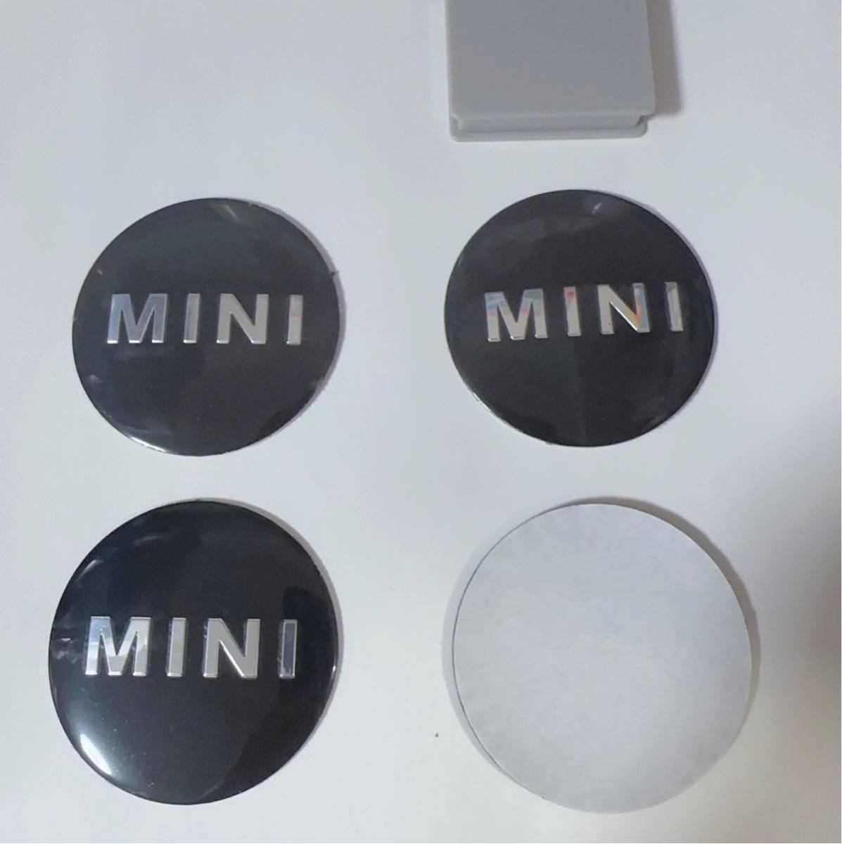 MINI ミニクーパー センターキャップ シール　56mm アルミ製　4枚_画像1