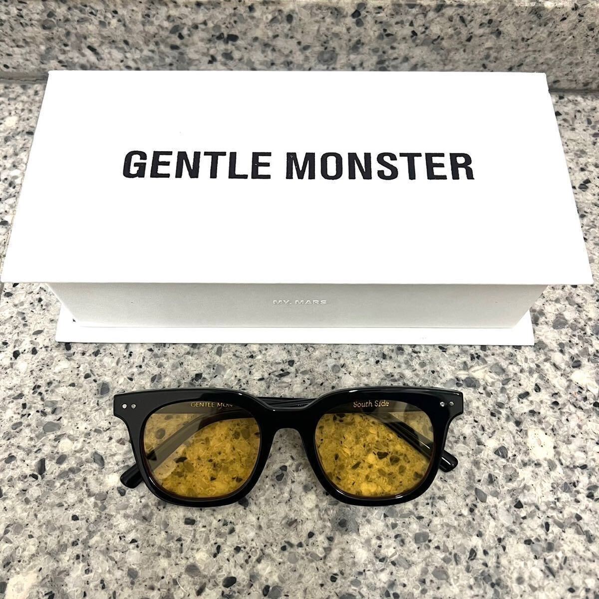 Gentle Monster ジェントルモンスター south side サングラス メガネ 韓国 KPOP黄色イエロー_画像1