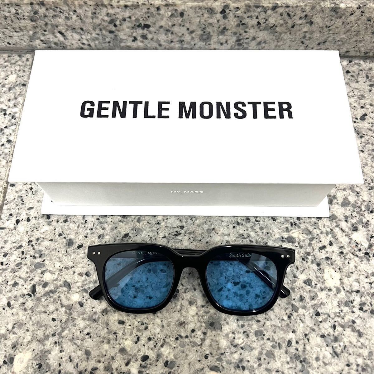 Gentle Monster ジェントルモンスター south side サングラス メガネ 韓国 KPOP青色ブルーの画像1