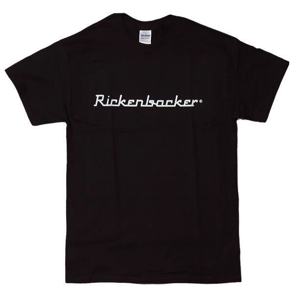 [XLサイズ]Rickenbacker（リッケンバッカー） エレキギター ロゴTシャツ ブラック_画像1
