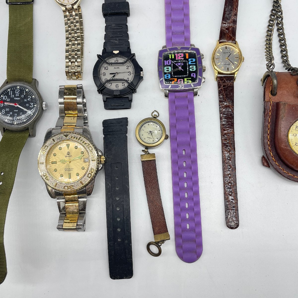 【80】腕時計 まとめ ジャンク品 現状品 不動品 SEIKO ALBA  等 メンズ レディース 等の画像3