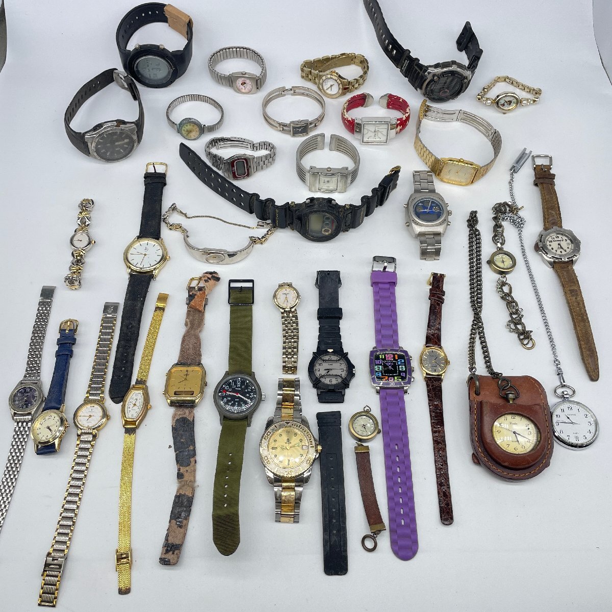 【80】腕時計 まとめ ジャンク品 現状品 不動品 SEIKO ALBA  等 メンズ レディース 等の画像1