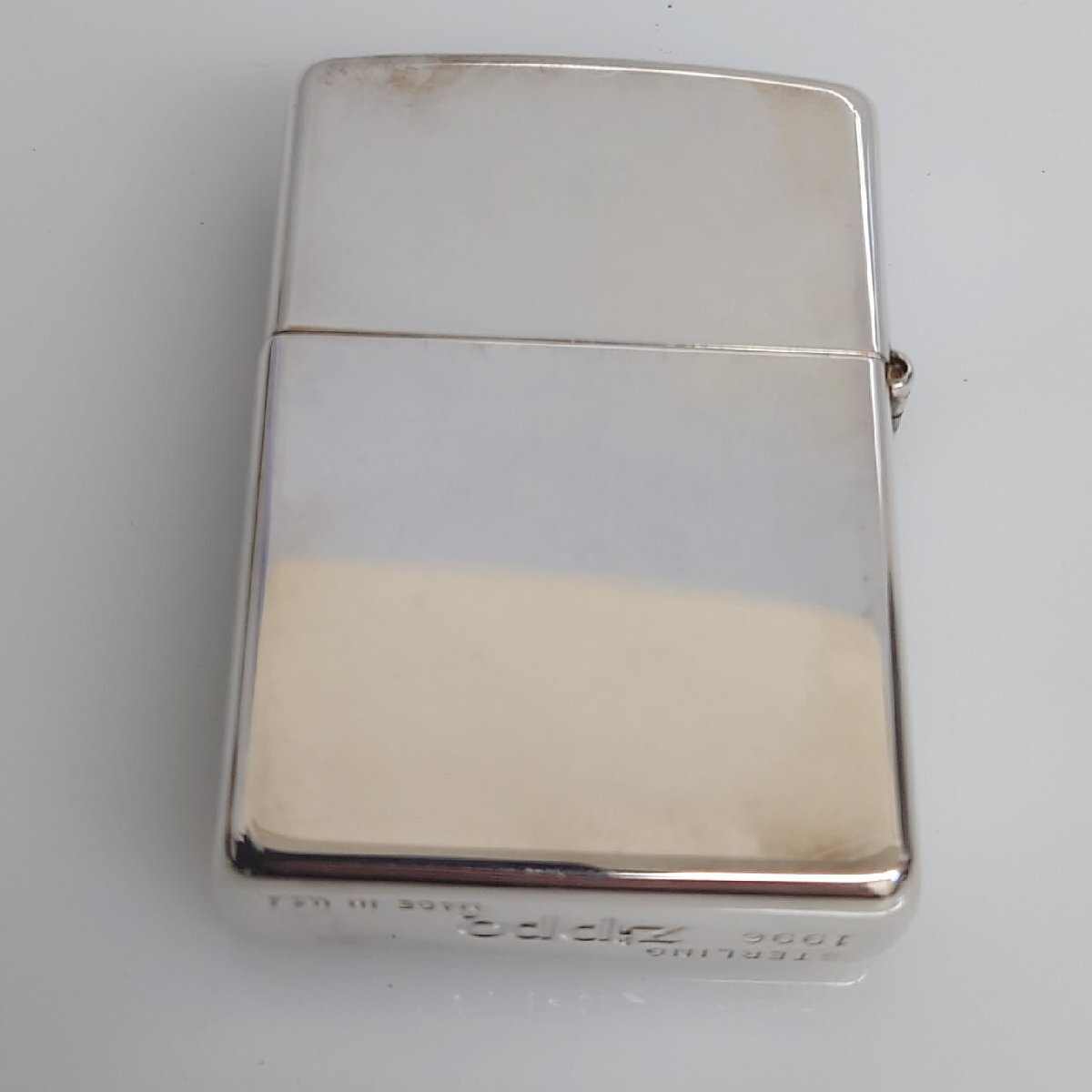 【86】希少 ZIPPO ジッポー STERLING スターリング 銀無垢 釣り 1996 made in USA ヴィンテージ品 動作未確認品_画像3