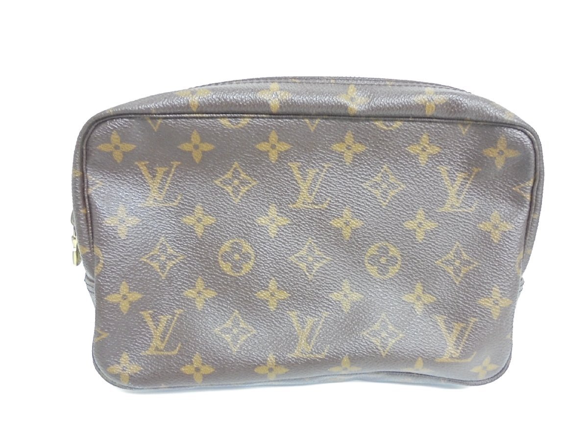 【86】1円～LOUIS VUITTON ルイヴィトン モノグラム トゥルーストワレット M47524 セカンドバッグ ダメージ大 ジャンク扱いの画像2