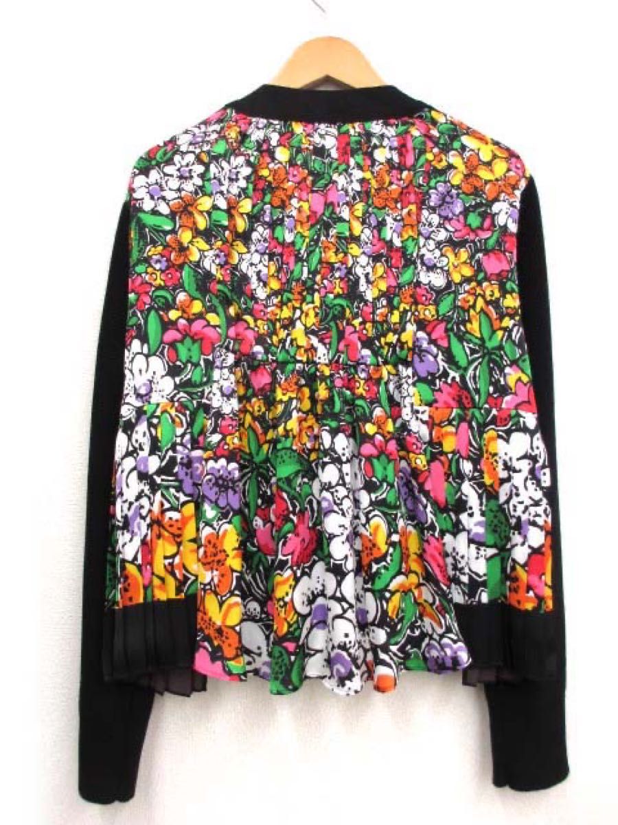 ：未使用 sacaiサカイ Floral Print Knit Cardigan フローラルプリント ニット カーディガン 