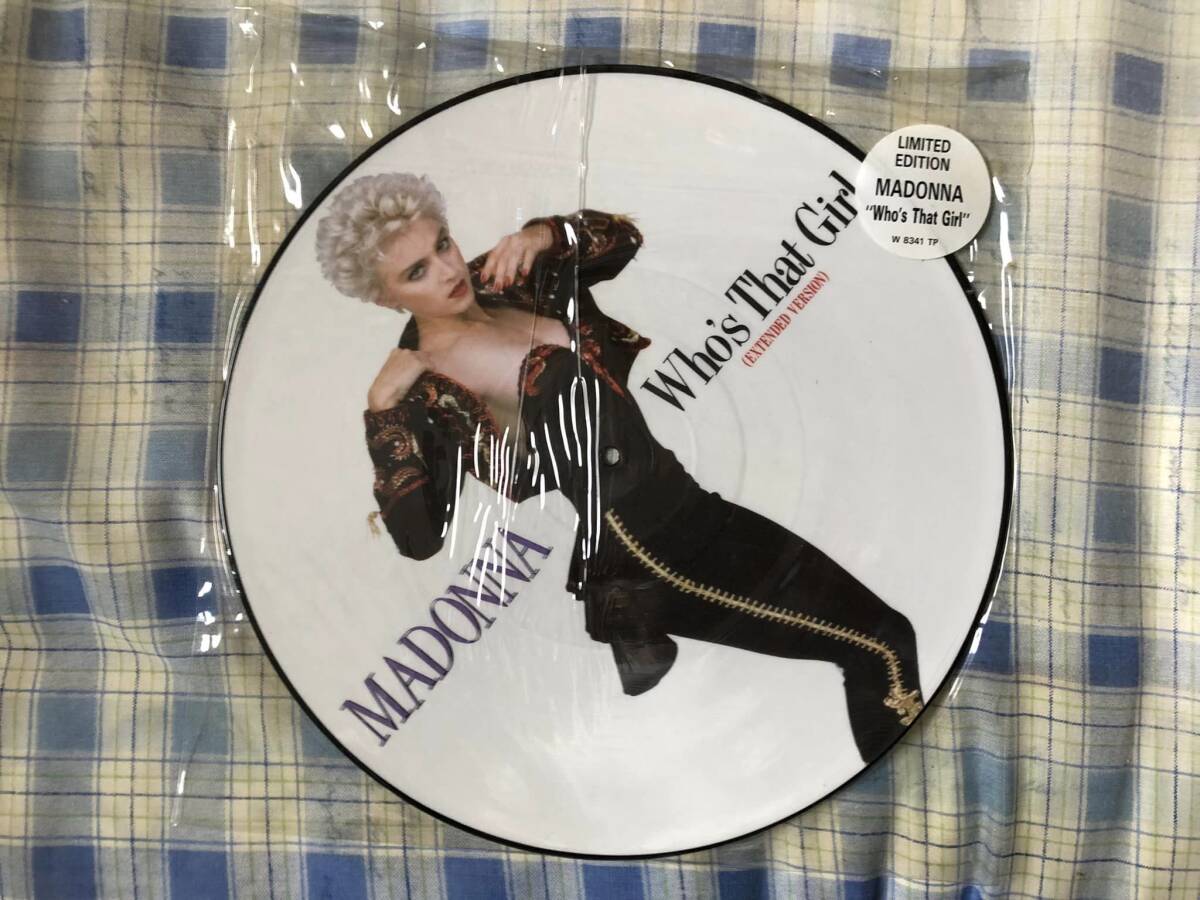NEW 新品 UK 12inch Who’s That Girl + White Heat Picture Disc ピクチャー盤 / Madonna マドンナ色々出品中_画像1