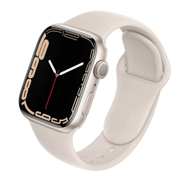 Apple Watch バンド Sサイズ ピンクベージュ series 8 7 6 5 4 3 2 1 ベルト スポーツ 38mm 41mm 40mm アップルウォッチ スポーツバンド_画像1