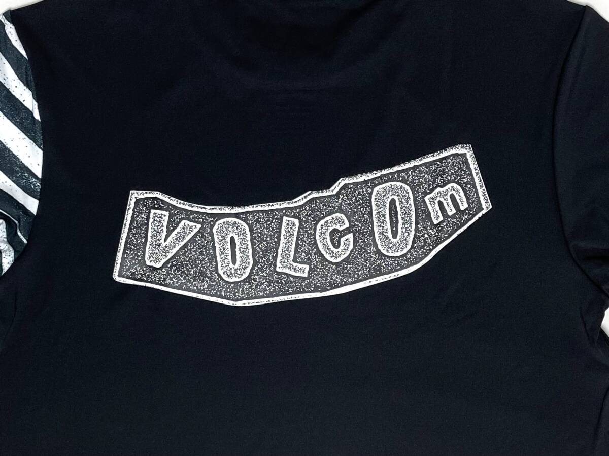 VOLCOM ボルコム A9112404BLK① メンズ Lサイズ 半袖ラッシュガード サーフTシャツ ブラック色 UVカット ヴォルコム 新品 即決 送料無料_画像6