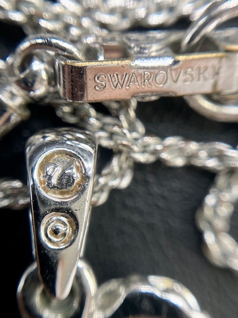 K280 ブランド アクセサリー まとめ スワロフスキー SWAROVSKI 海外ブランド シルバーカラー クリスタル ビンテージ ネックレス などの画像8