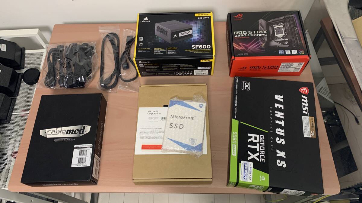 【売切り1円〜】自作中古 i9 9900、メモリ32GB、M.2SS D512GB、RTX2060Super、Windows10Homeライセンス付の画像2