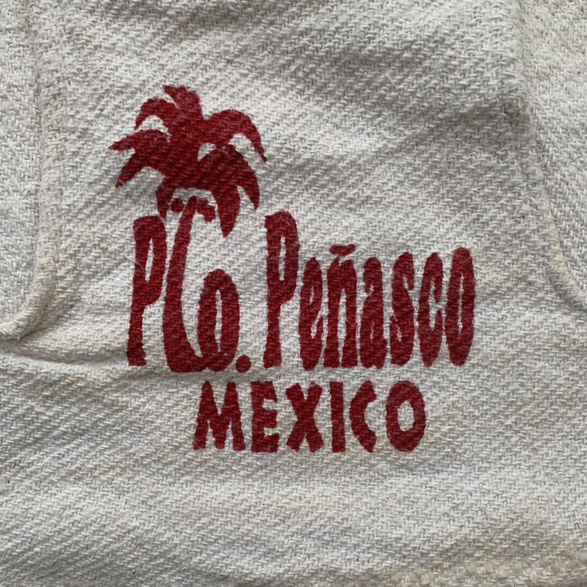 メキシカンパーカー PTO PENASCO ビンテージ バックプリント プルオーバー 企業ロゴ サーフィン ビーチ BAJA の画像3