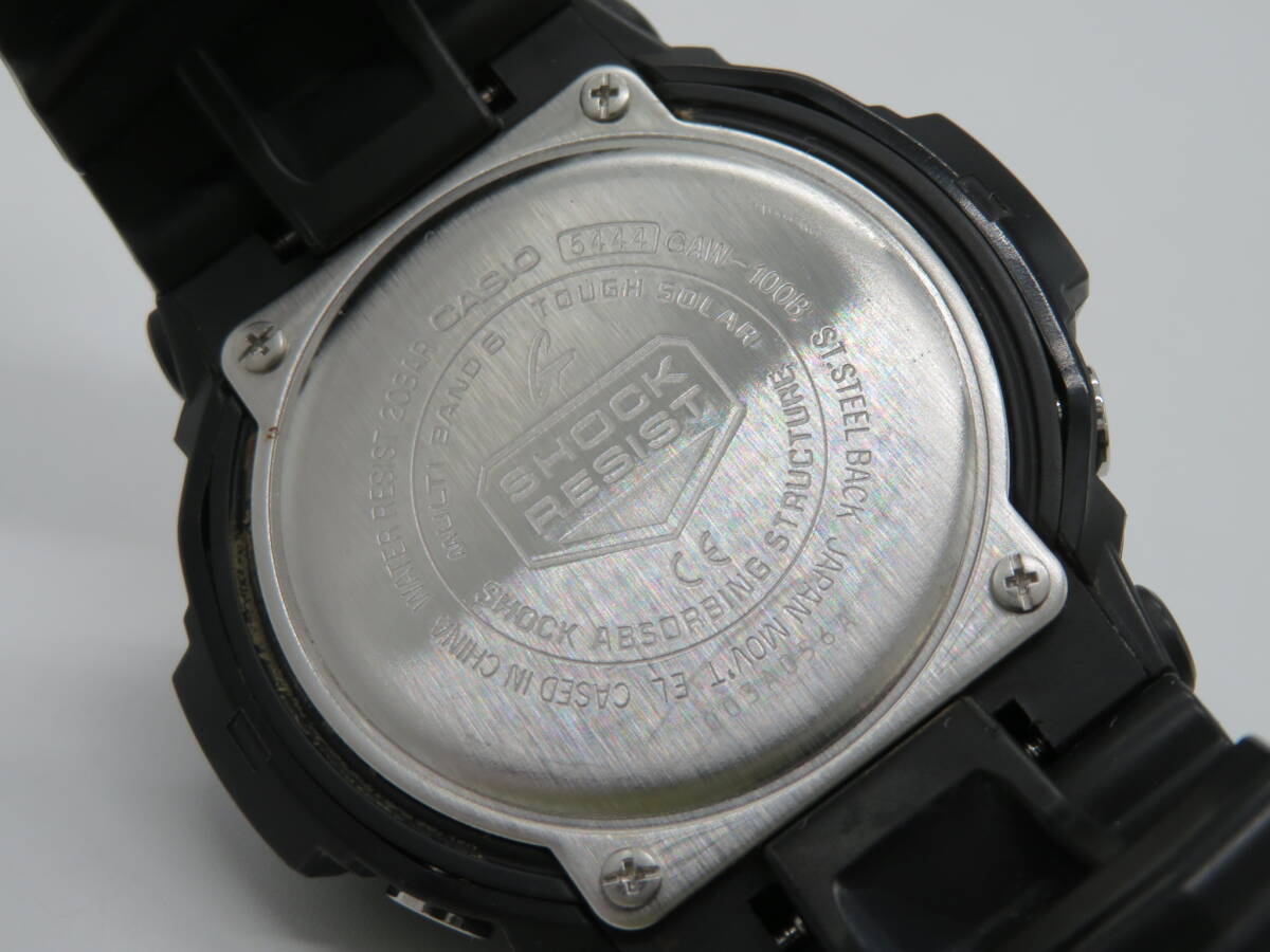 CASIO(カシオ）G-SHOCK タフソーラー GAW-100B 腕時計 中古品 M3ー10A の画像3