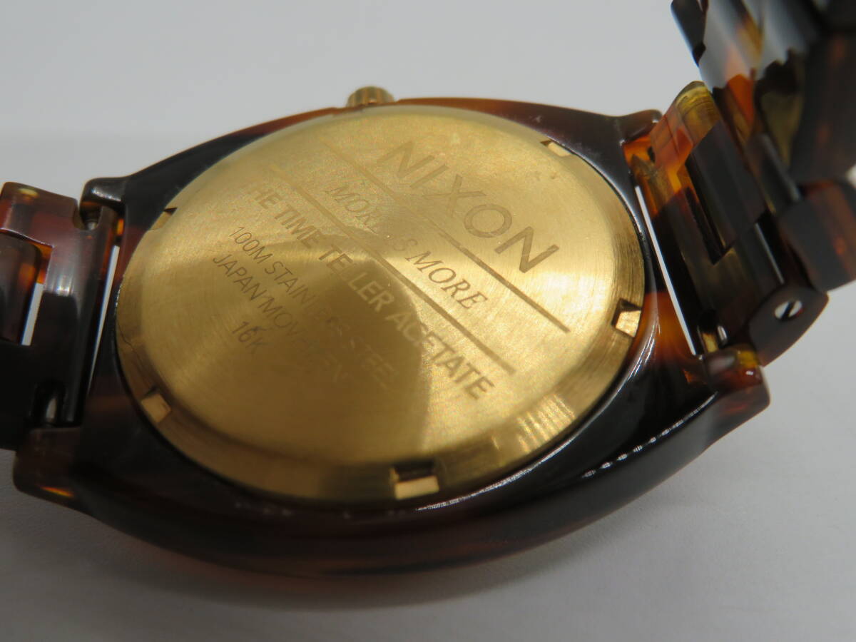 NIXON(ニクソン)THE TIME TELLER ACETATE 腕時計 中古品 O3ー3A の画像3