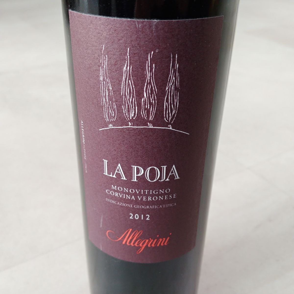 【☆未開栓品☆】Allegrini アレグリーニ LA POJA ラ ポヤ 2012 イタリア 赤 ワイン 750ml 14.5% トップ キュヴェ お酒 1円スタート MA437_画像3