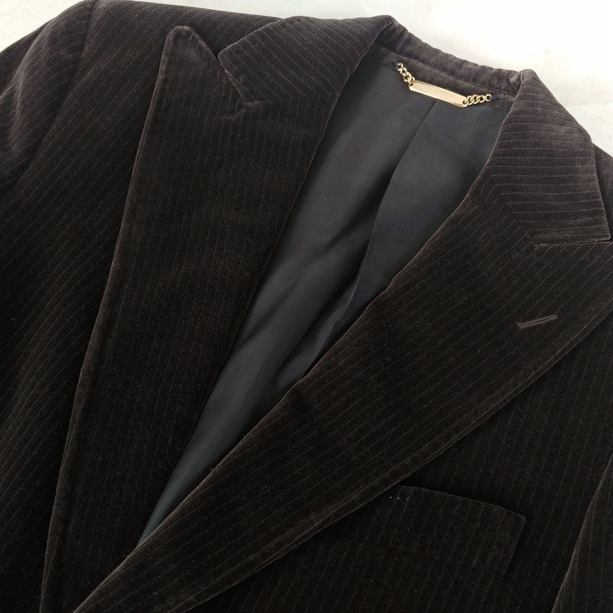 [*1 иен старт *]DOLCE & GABBANA Dolce & Gabbana мужской велюр tailored jacket оттенок коричневого мода MA509