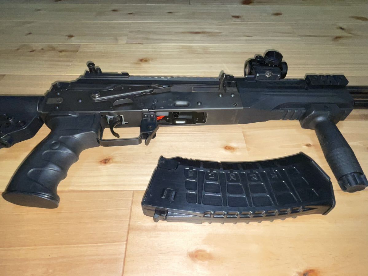 中古 LCT AK12 箱説明書無し ドットサイト フォアグリップ ガンケース付き 検索E&L CYMA AKM AK74 AK104 102の画像8