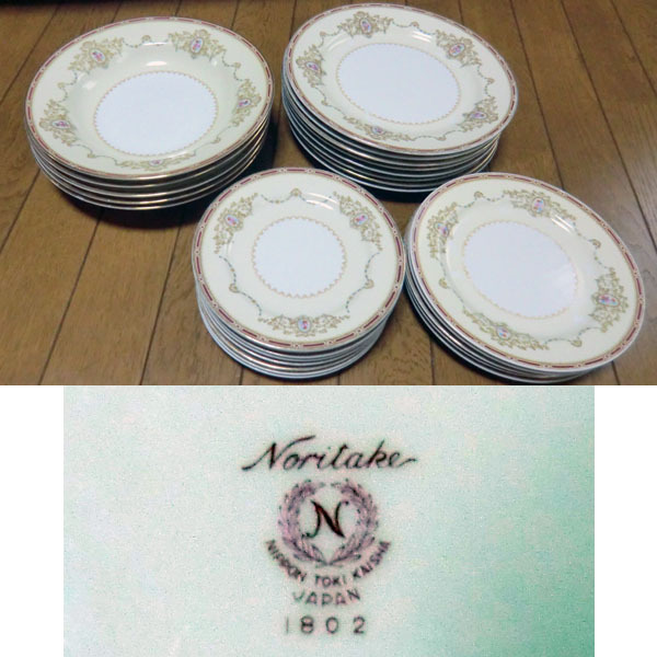 皿 深皿 花柄 ノリタケ Noritake◆26枚セット　アンティーク　レトロ◆NIPPON TOKI KAISHA_画像4